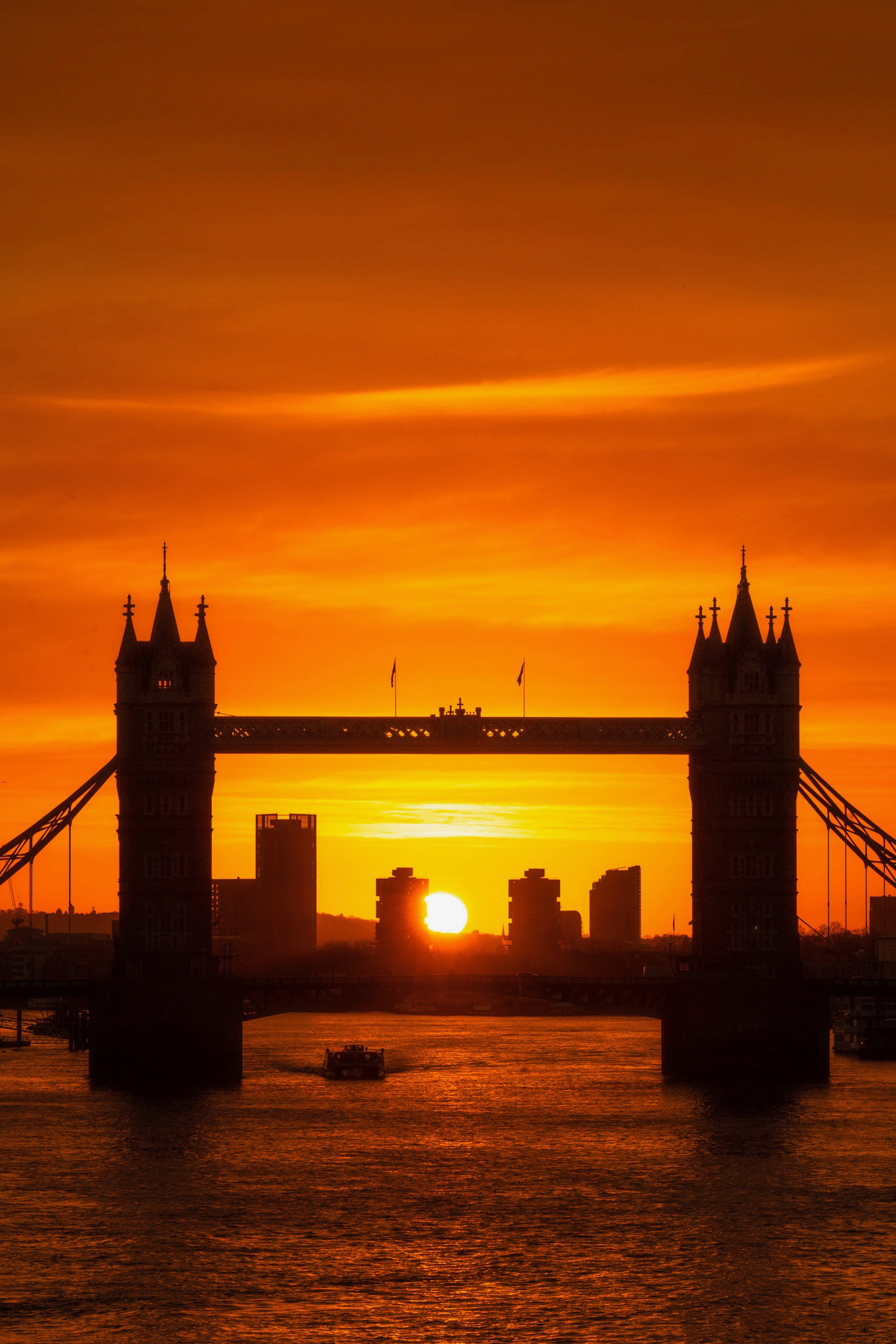 Sun Through Tower Bridge